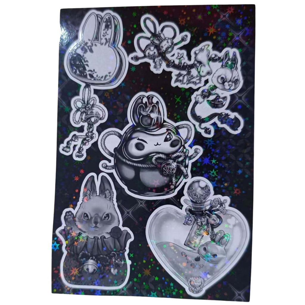 HOLOGRAPHIC STICKER SHEET – YEAR OF THE RABBIT