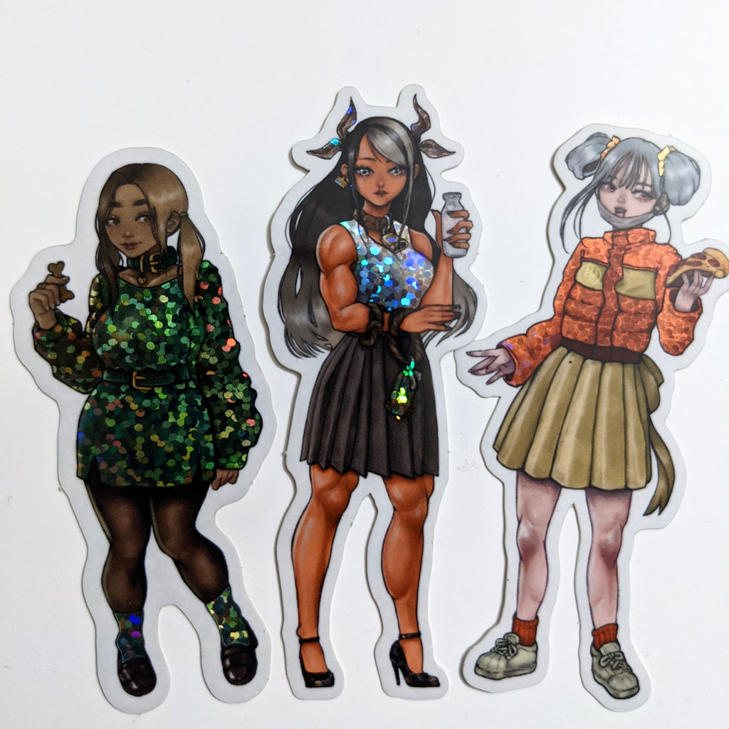 GLITTER STICKER PACK – ZODIAC GIRLS